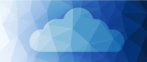 Cloud technology. Integrated digital web concept background