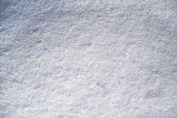 A closeup shot of a white snowy surface