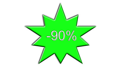 green star ninety percent discount
