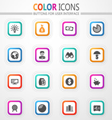 Business and commerce icon set