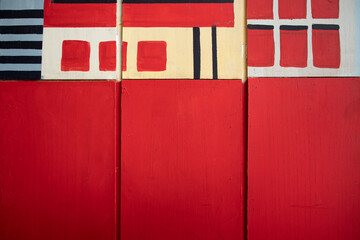 a pretty red wall with a hint of another color