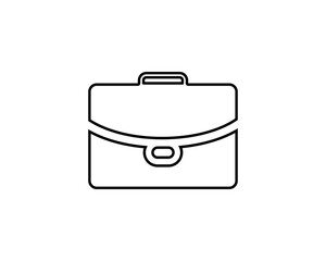 Suitcase Bag Icon Vector Logo Template Illustration Design