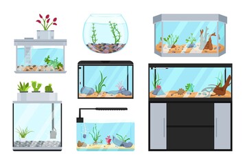 Beautiful fish tanks set