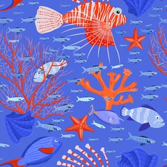 Undersea Seamless Pattern