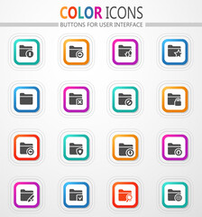 Folders icons set