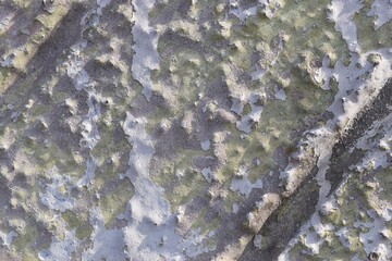 A high resolution old concrete cement with cracks and natural destruction from time and weather conditions