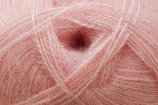 Soft Pastel Pink Yarn Close Up