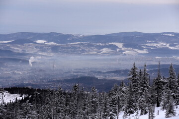 smog, bad air quality, smoke over the city, © Albin Marciniak
