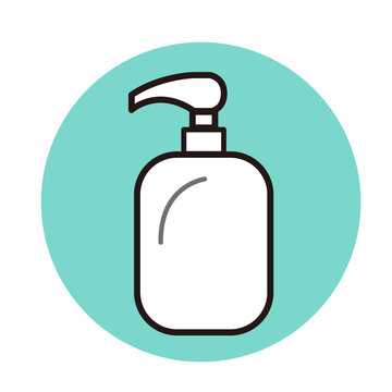 recommend clip art: ハンドソープ・ボトルのアイコンデザイン素材