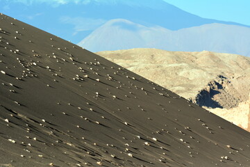 View on dune in  Atacama desert in Chile