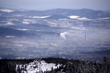smog, bad air quality, smoke over the city, © Albin Marciniak
