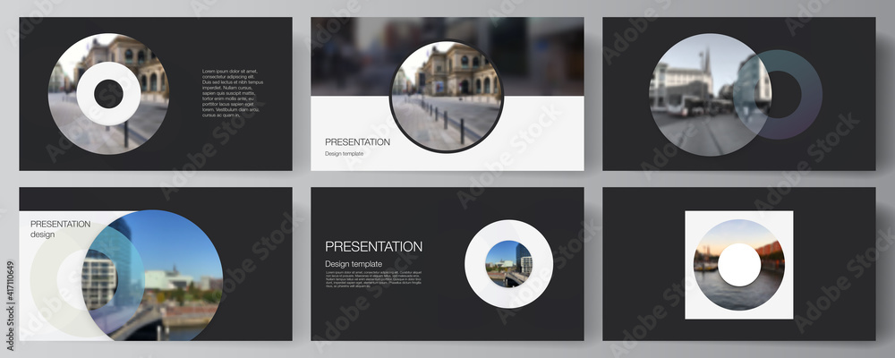 Poster vector layout of the presentation slides design business templates, multipurpose template for presen