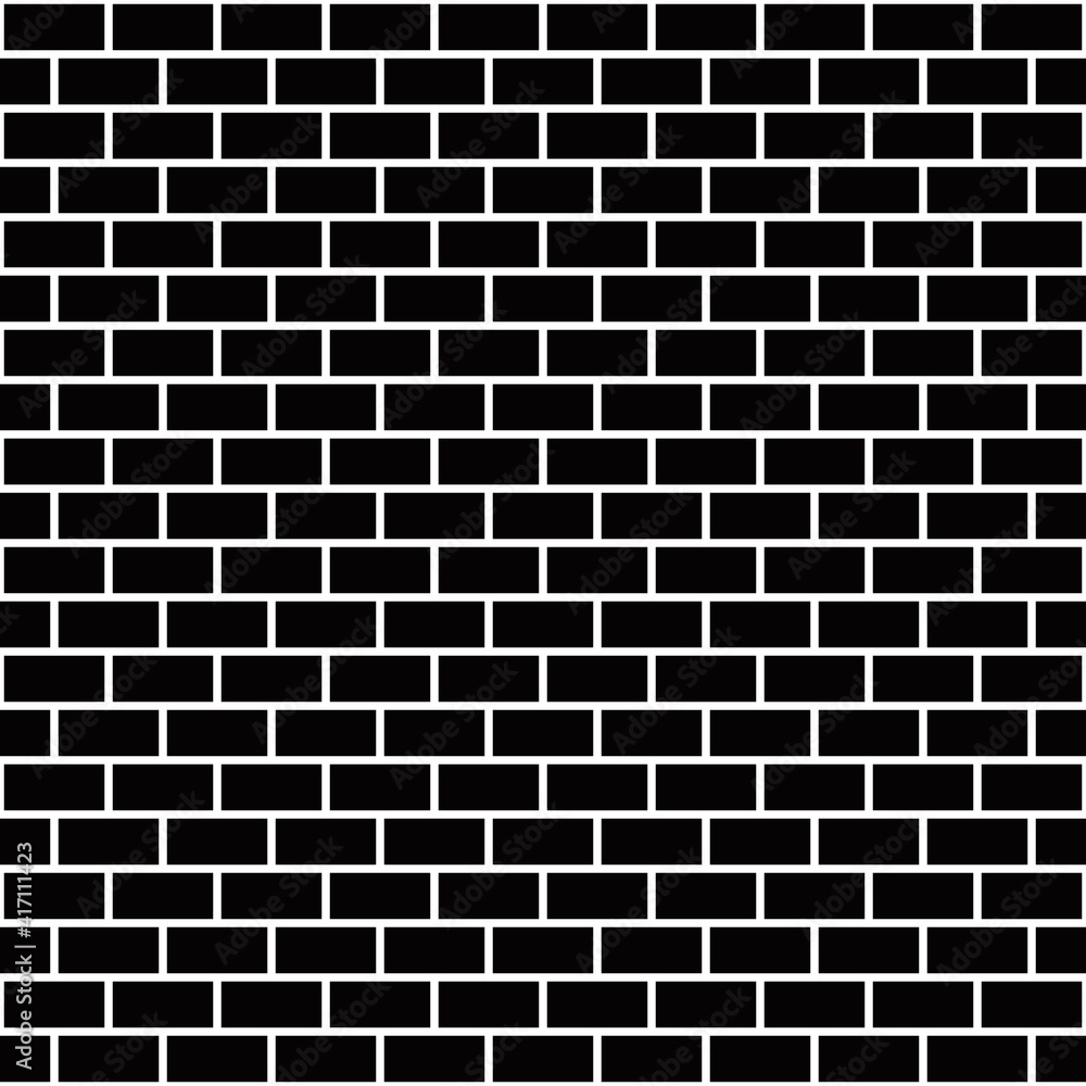 Poster bricks. vector black bricks pattern. vector bricks.