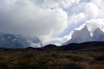 The mountains in Torres del Paine