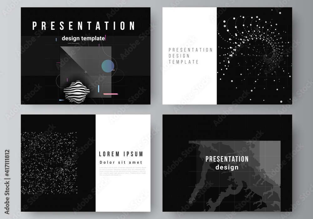 Poster vector layout of the presentation slides design business templates, template for presentation brochu