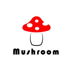 mushroom logo vector