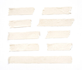 close up of adhesive tape on white background