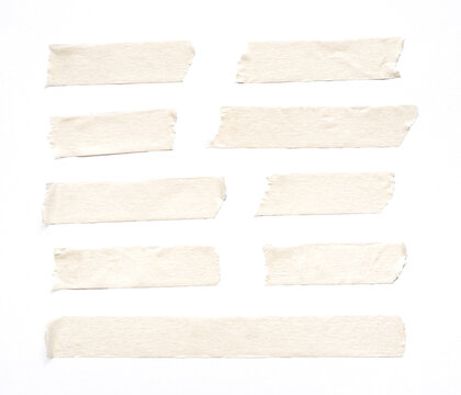 close up of adhesive tape on white background