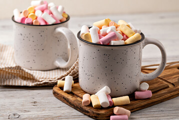 Hot chocolate with marshmallow