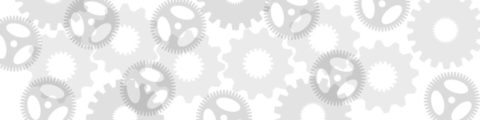 Viele Zahnräder als Hintergrund oder Banner