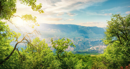 Mountain landscape in Montenegro