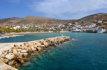 Sikinos - Greek island in the Cyclades. The island is situated between Ios and Folegandros.