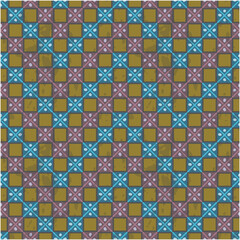 Seamless pattern with squares, intersecting lines with scuffed effect