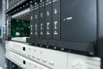 cabinet with video recorders