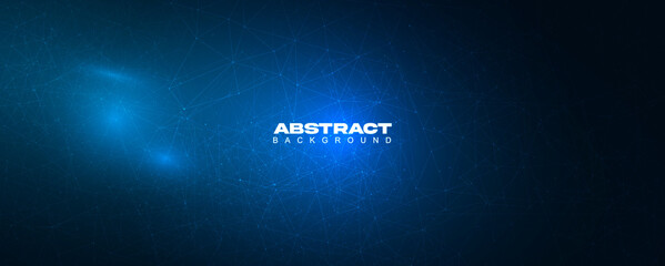 Fototapeta premium Abstract vector geometrical shapes. Connection, Digital, communication and technology network background .