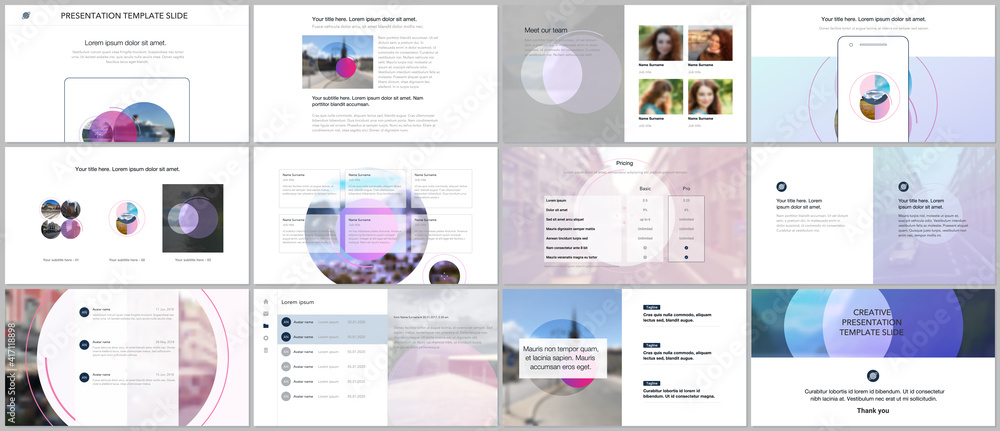 Canvas Prints presentation design vector templates, multipurpose template for presentation slide, flyer, brochure 