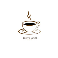 coffee cup  logo vector