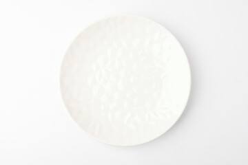Small plate on a white background