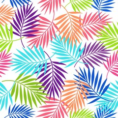 Fototapeta na wymiar Tropical palm leaf illustration background