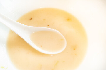 ラーメンを食べた後の写真