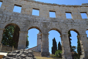 The roman amfiteater in Pula, Croatia