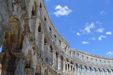 Naklejka premium The roman amfiteater in Pula, Croatia