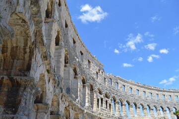 Naklejka premium The roman amfiteater in Pula, Croatia