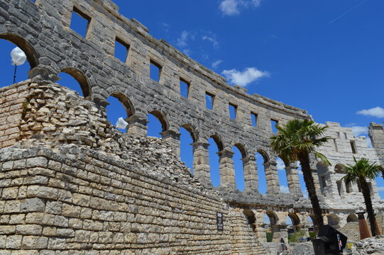 The roman amfiteater in Pula, Croatia