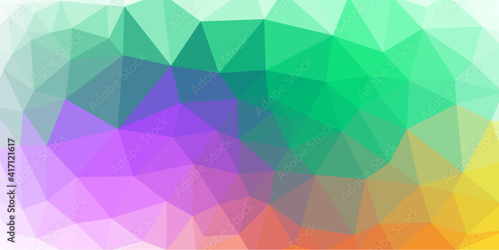 Poster abstract low poly color gradient vector background template