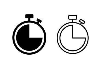 Clock icon set. Time icon vector. watch icon symbol