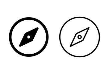 Compass icon set. arrow compass icon vector