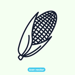 corn icon. corn vegetable symbol template for graphic and web design collection logo vector illustration