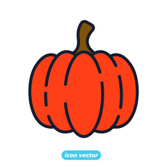 pumpkin icon. pumpkin vegetable symbol template for graphic and web design collection logo vector illustration