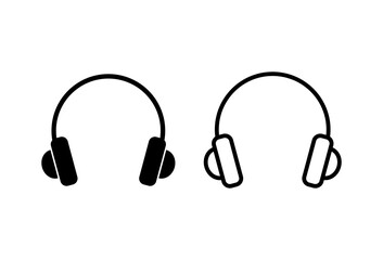 Headphone icon vector. Headset icon symbols