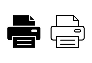 Print icon set. printer icon vector.