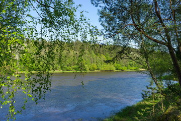 River landscapes of the resort Druskininkai, Lithuania