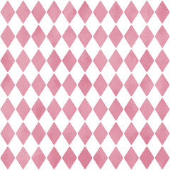 Simple watercolor diamond pattern. Vector illustration that can be easily resized. 
A seamless background that is perfect for wallpapers.