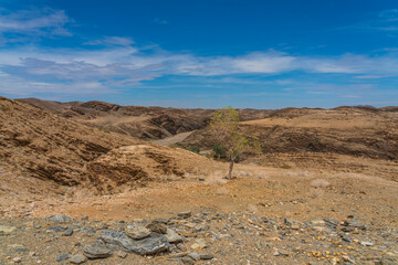 Mountain Landscape with road at Namib-Naukluft National Park , its a national park of Namibia