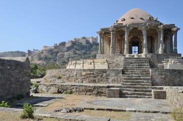 Fototapeta na wymiar Jain temple near Kumbhalgarh fort