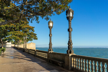 Coast of the Mediterranean Sea within the city of Cadiz, Spain © Valmond
